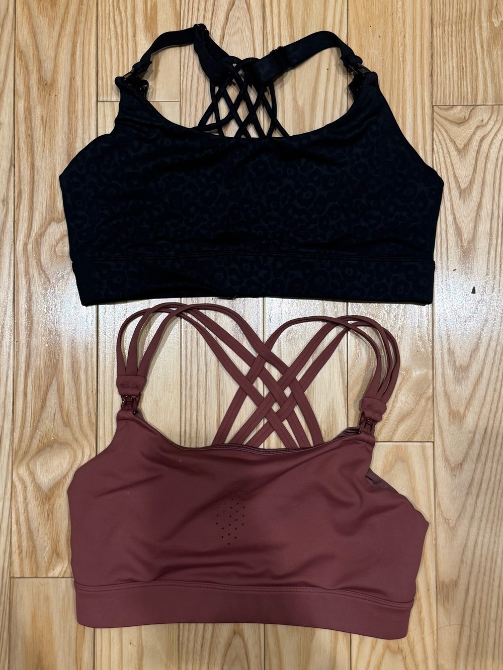 Sweat & Milk nursing/pumping sports bras x2